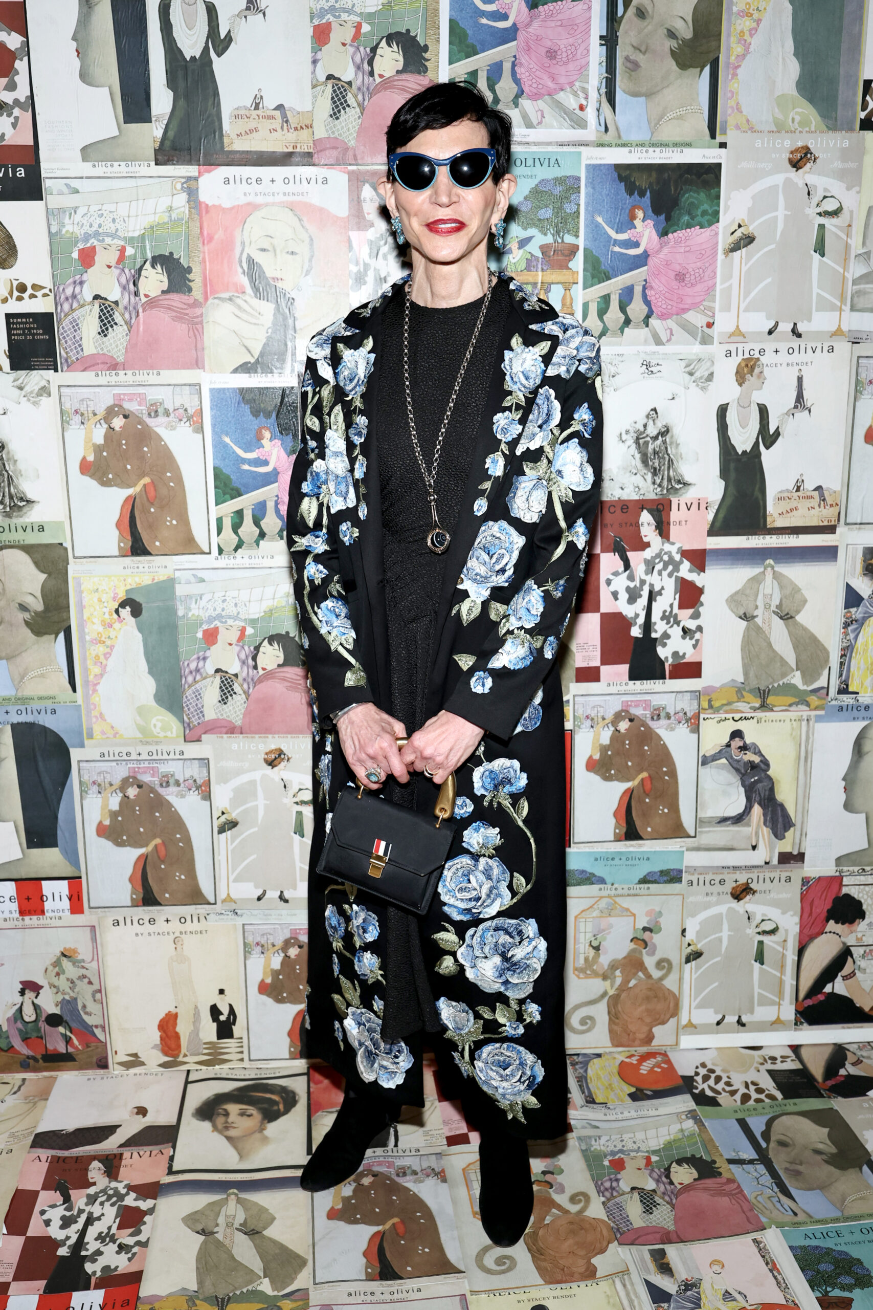 NEW YORK, NEW YORK - SEPTEMBER 13: Amy Fine Collins attends the alice + olivia by Stacey Bendet Spring 2026 Presentation at Surrogate's Court on September 13, 2025 in New York City. (Photo by Jamie McCarthy/Getty Images for alice + olivia)
